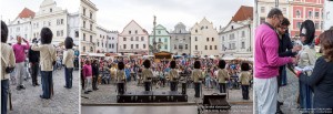 Slavnostní ceremoniál na krumlovském náměstí, Schwarzenberská granátnická garda, Foto/zdroj: Lubor Mrázek