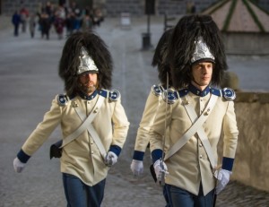 Schwarzenberští granátníci ve slavnostních uniformách (foto: Jan Sommer)