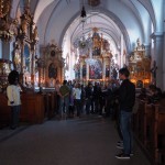 Stráž granátníků u Božího hrobu v klášterním kostele Božího Těla a Panny Marie Bolestné 2019, Schwarzenberská granátnická garda, Foto/zdroj: Kláštery Český Krumlov