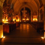 Stráž granátníků u Božího hrobu v klášterním kostele Božího Těla a Panny Marie Bolestné 2019, Schwarzenberská granátnická garda, Foto/zdroj: Kláštery Český Krumlov