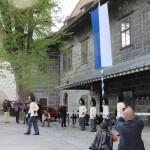 Slavnostní vyvěšení knížecího praporu, Schwarzenberská granátnická garda, (foto/zdroj: Jan Sommer)