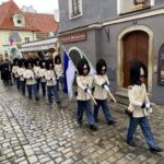 Slavnostní vztyčení praporů na gardové strážnici, 17. listopadu 2025, Schwarzenberská granátnická garda